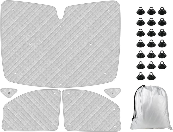 Thermomatte Fahrerhaus Innen Kompatibel mit 2003-2014 Mercedes-Benz VITO II W639/Viano, 7PCS Faltbar