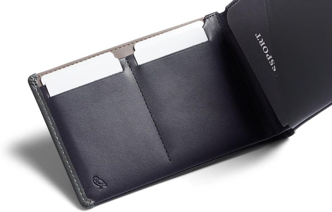Bellroy Travel Wallet – Reisebrieftasche (Reisepass, Bordkarten, Scheine, Karten und Stift) Everglad
