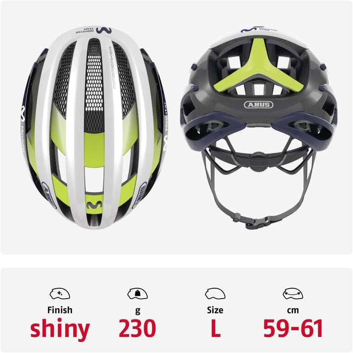 ABUS Rennradhelm AirBreaker - High-End Fahrradhelm für den professionellen Radsport - für Jugendlich