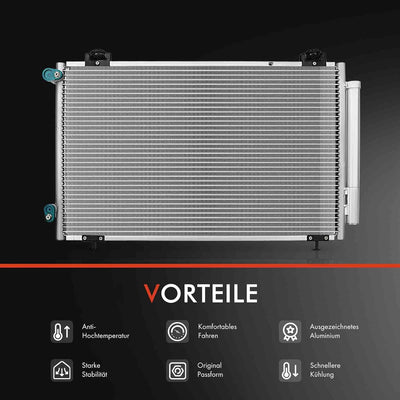 Frankberg Kondensator Klimaanlage mit Trockner Kompatibel mit Corolla E12 NDE12 E12J 1.4L-2.0L 2001-