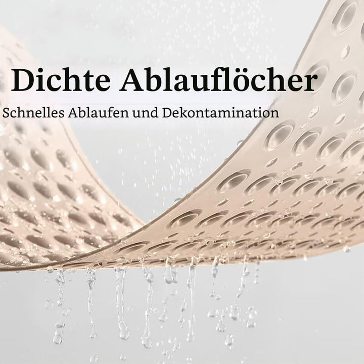 Duschmatte rutschfest 80x50cm,Antirutschmatte Dusche mit Ablauflöchern,Duscheinlage rutschfest mit S