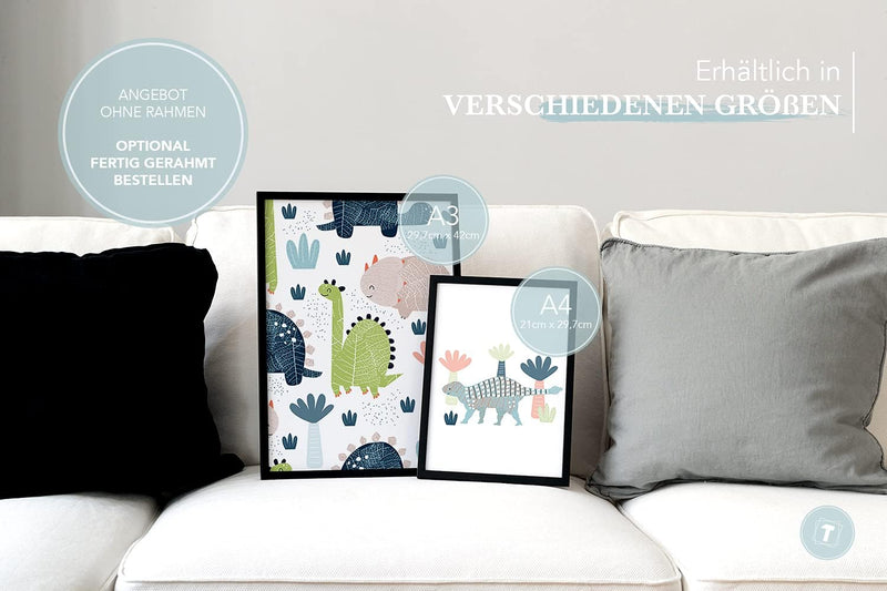 Papierschmiede® Bilder Kinderzimmer Kids Mood Poster Set Mädchentraum, Kinderzimmer Bilder Babyzimme