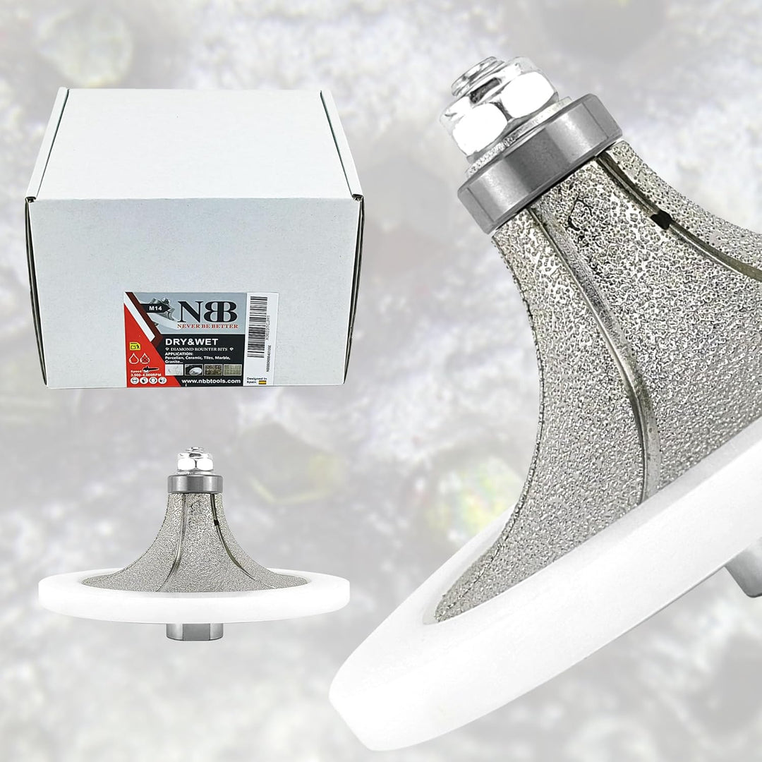 NBB Diamant-Profilscheibe Diamantfräser Fräsbohrer Trennreibahle Profilierungs-Bit für Porzellan Fli