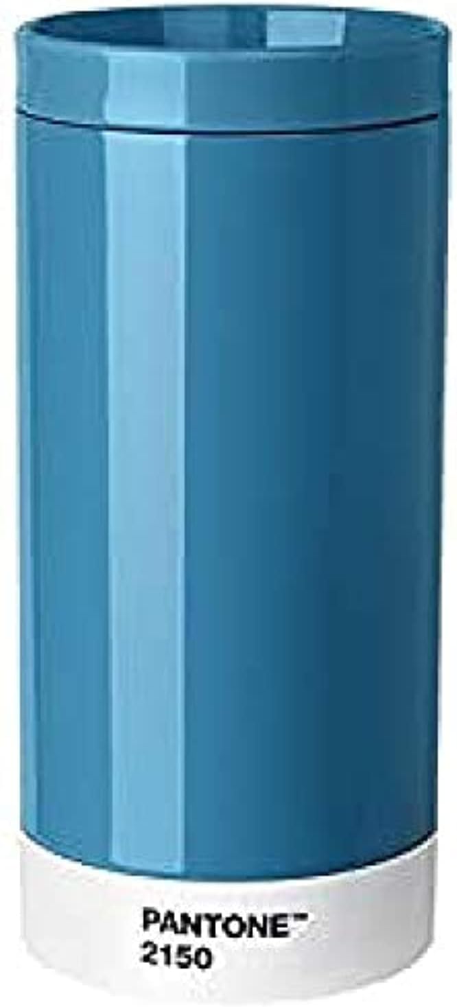 Pantone Reisebecher, Edelstahl, ABS, Blue 2150,7.5 x 7.5 x 16.4cm, Blue 2150