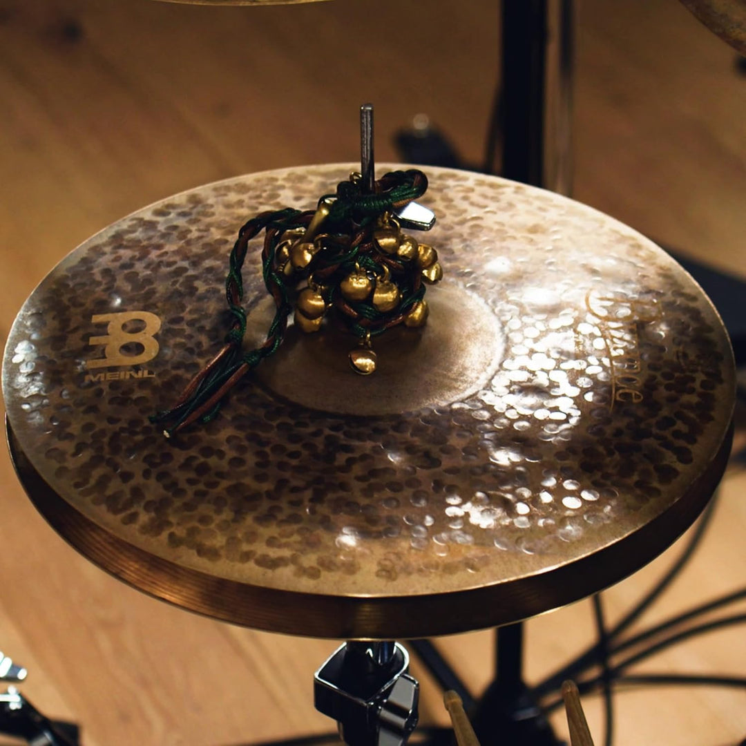 Meinl Cymbals Byzance Extra Dry Hihat Medium 14 Zoll (Video) Schlagzeug Becken (35,56cm) B20 Bronze,