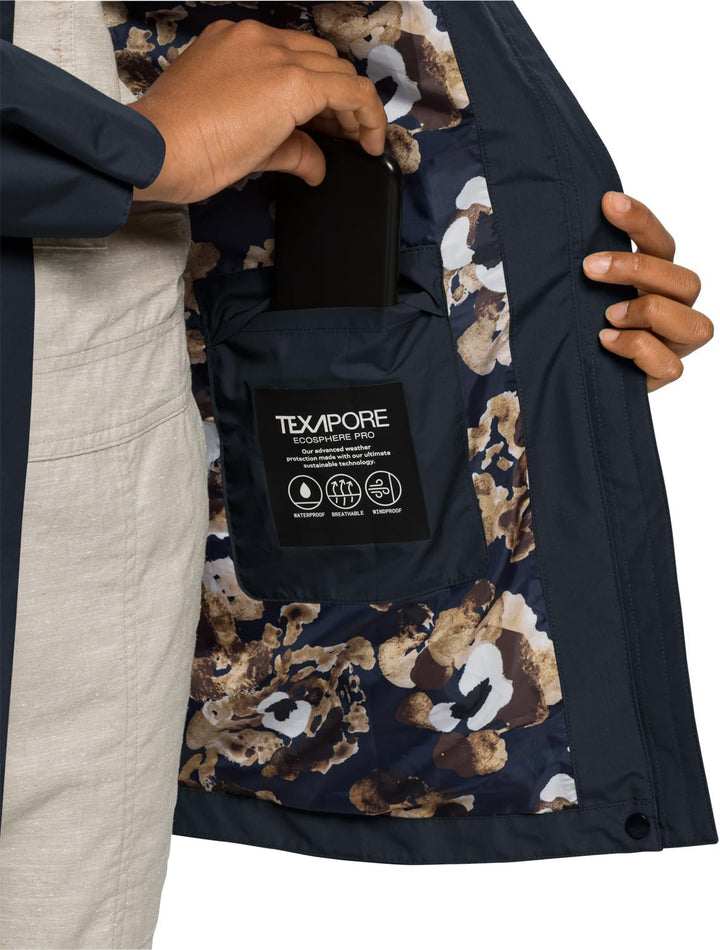 Jack Wolfskin Damen Cape York Paradise Coat W Mantel S night blue, S night blue