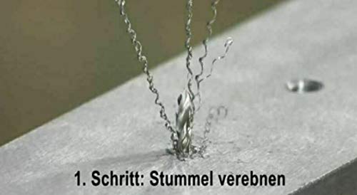 VHM Gewindebohrerausbohrer M3-M12 Ausbohren von gebrochenen HSS/E Gewindebohrer, Grösse: M4, M4