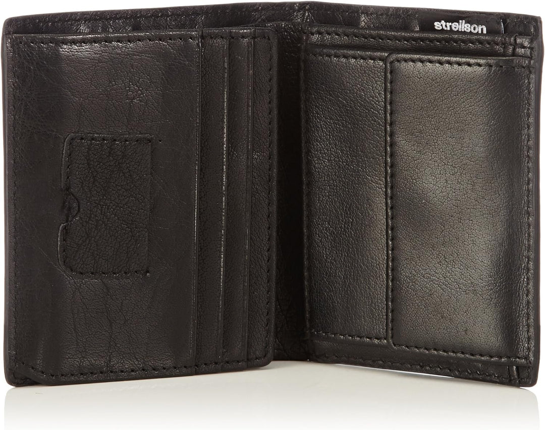Strellson Herren Geldbeutel Jefferson Brieftasche aus Leder Schwarz (Black 900), Schwarz (Black 900)