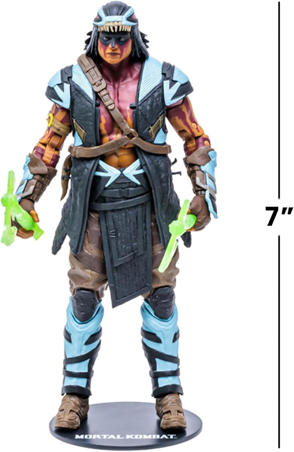 McFarlane Mortal Kombat Actionfigur Nightwolf 18 cm, Mehrfarbig Modern, Modern