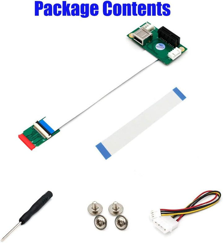 NGFF (M.2) Key A/E auf PCI-E Express X1 + USB Riser Karte mit High Speed FPC-Kabel
