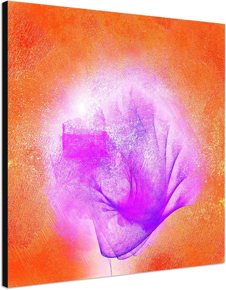 Paul Sinus Art Modernes Wandbild Abstrakt023_60x60cm Abstrakte Kunst Kunstdruck auf Leinwand Zeitlos