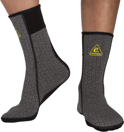 Cressi Thermal Udersuit Socks - Thermosocken für Trockenanzüge, Schwarz/Grau, Unisex für Erwachsene