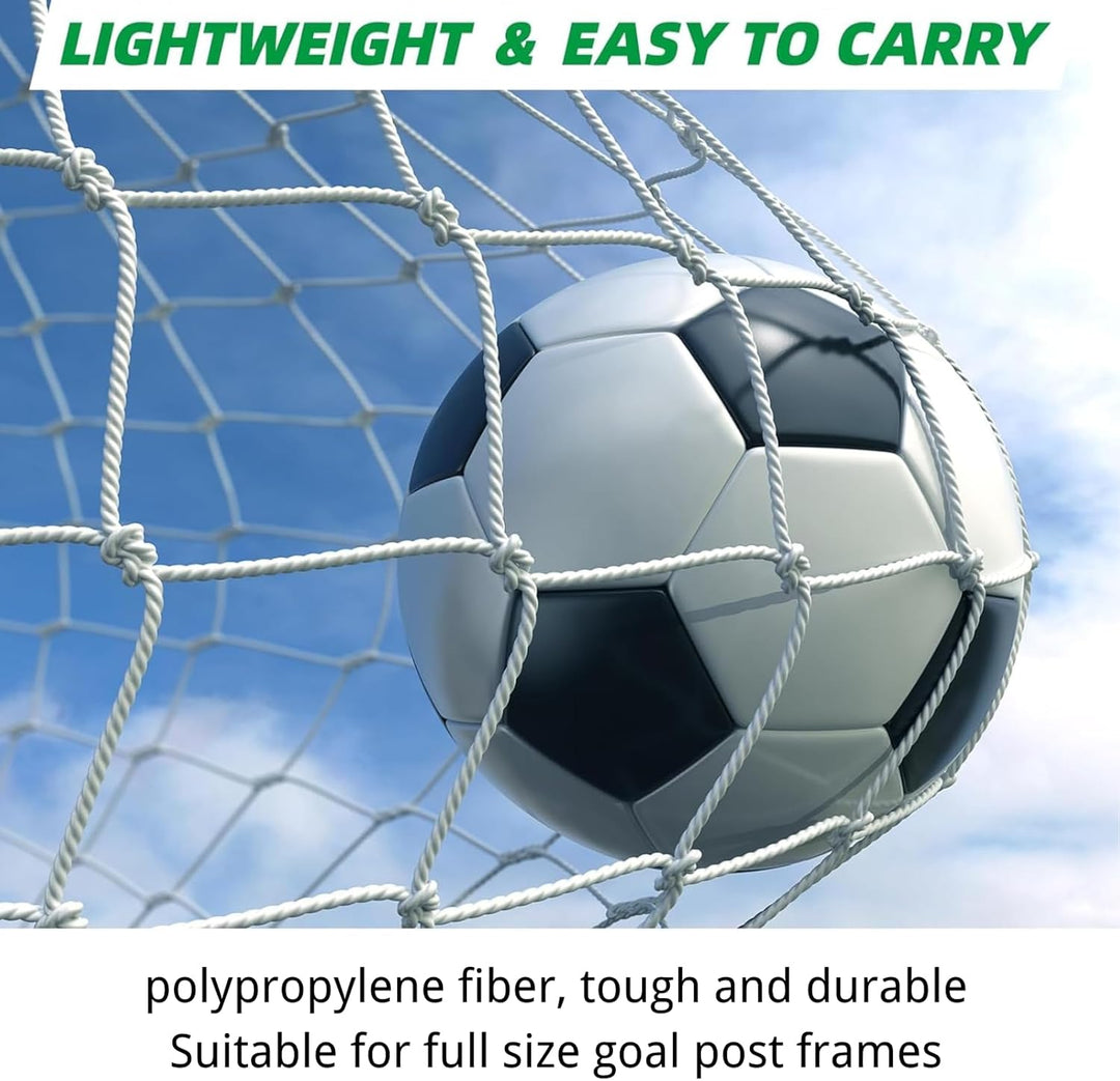 Fussballnetz 3,6x1,8 m Sport Ersatz Fussballtornetz Polypropylenfaser Wetterfeste Zubehör für Fussba