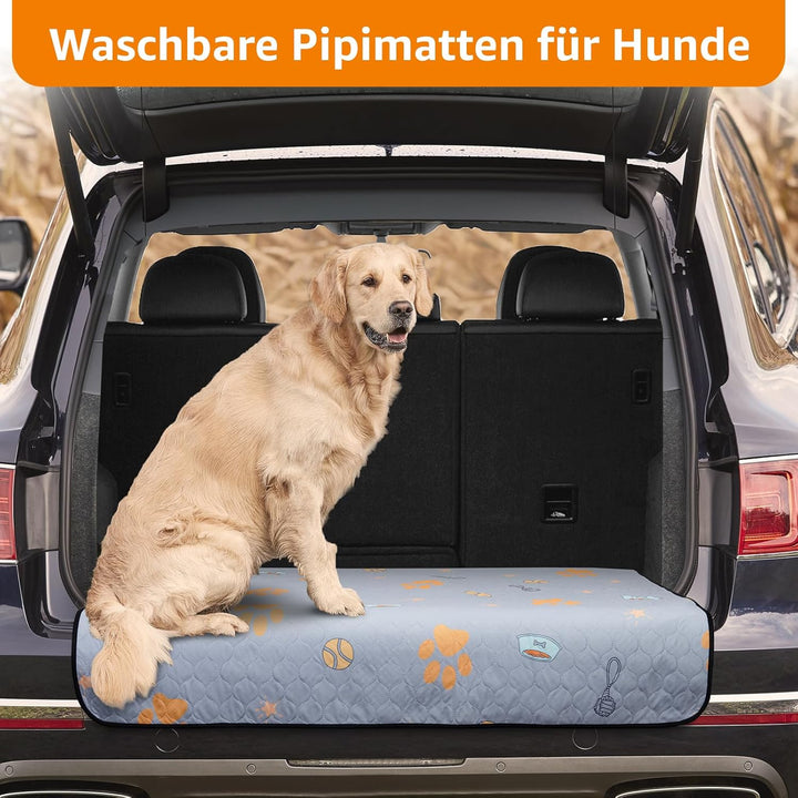 Wiederverwendbare Welpenunterlagen, 2er Pack super saugfähige PIPI Matten für Hunde, rutschfeste Hun