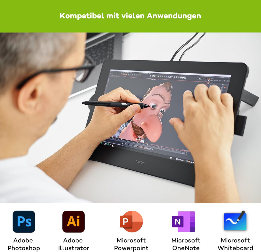 Wacom Cintiq Pro 16 Grafiktablett mit 4k Display für professionelle Designer & Künstler (15,6 Zoll D