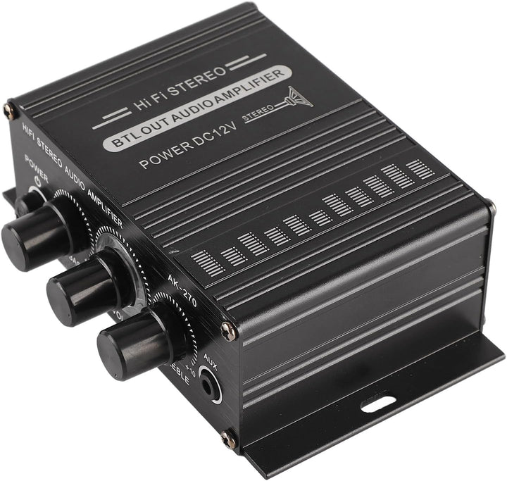Stereo-Verstärker 12 V, Auto-Stereo-Audio-Verstärker, Auto-Audio-Subwoofer-Verstärker, Tragbarer Min