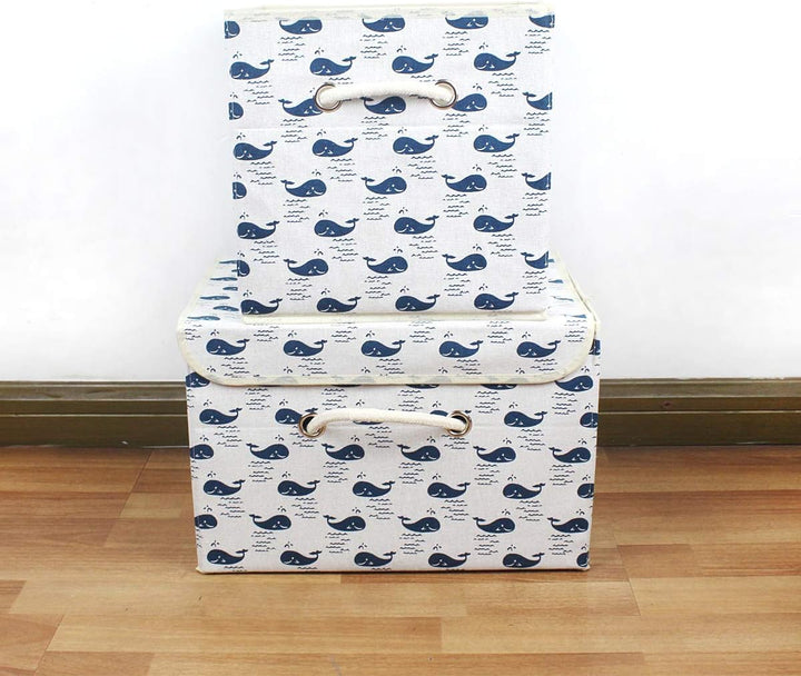 Aufbewahrungskiste Spielzeugkiste Faltbar Aufbewahrungsbox mit Deckel Kinder Spielzeug Organizer Auf