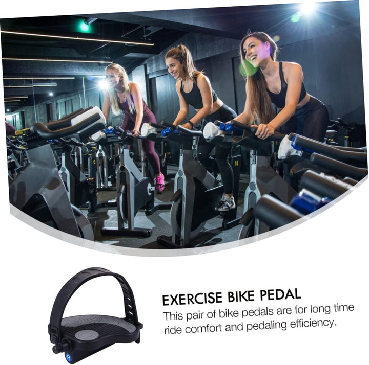 BESPORTBLE 1 Paar Pedale Fusspedaltrainer Heimtrainer Flache Form Fussschlaufen Für Heimtrainer Fahr