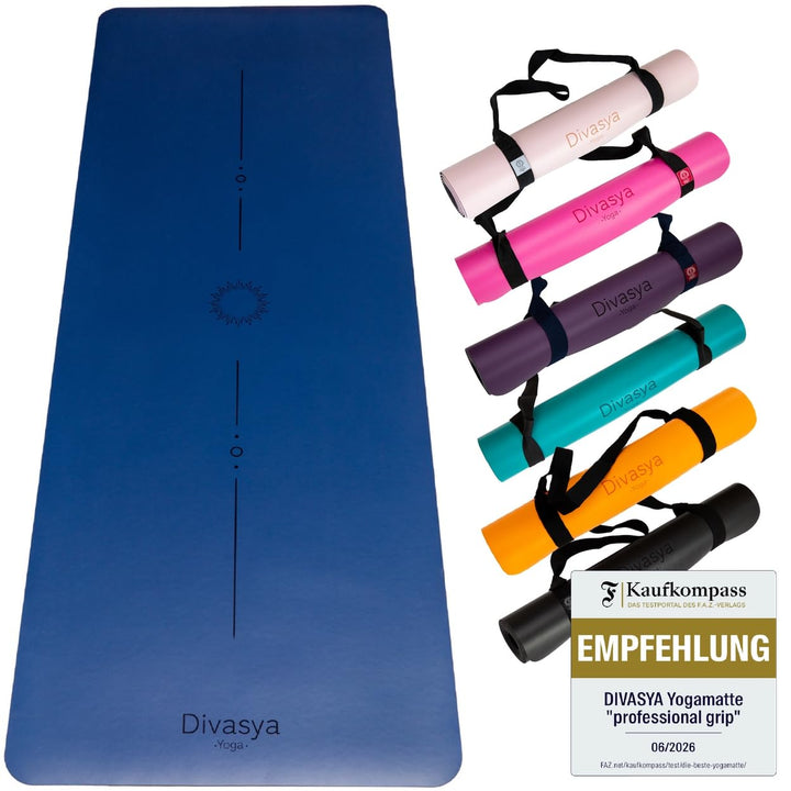 Premium Yogamatte rutschfest: Naturkautschuk rutschfest &amp; japanische professional grip Oberfläche |