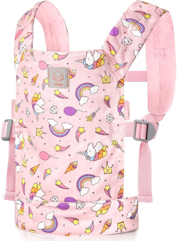 GAGAKU Puppentrage für Kinder Puppen Bauchtrage Puppen Tragesitz Puppenzubehör mit Verstellbaren Trä