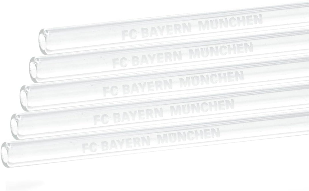 FC Bayern München Glas Trinkhalme