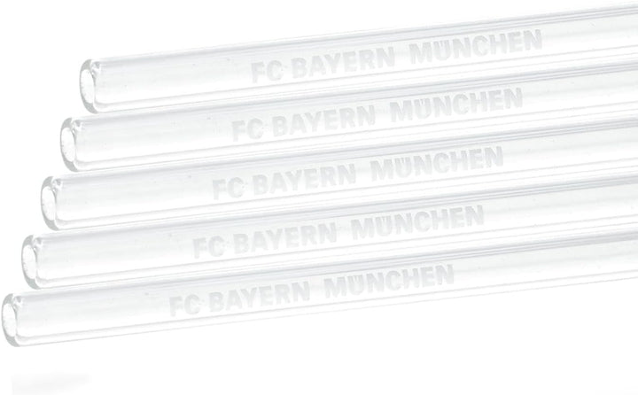 FC Bayern München Glas Trinkhalme