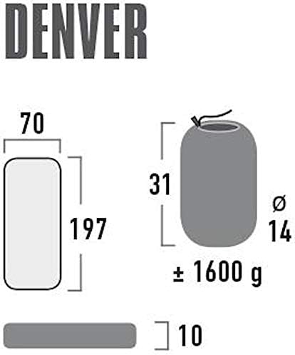 High Peak Denver Matratze Gelb