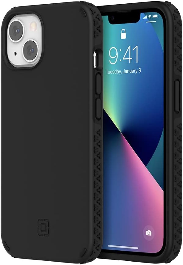 Incipio Grip Serie Hülle für 6.1-Zoll iPhone 13, Schwarz Black, Black