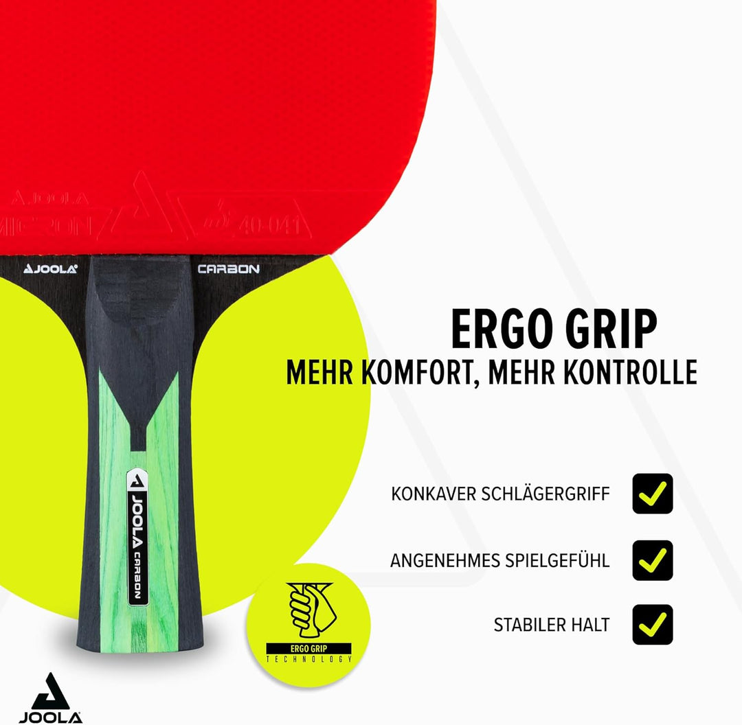 JOOLA ITTF zugelassener Profi Tischtennisschläger INFINITY CARBON, ‎MEGA CARBON und ROSSI CARBON für