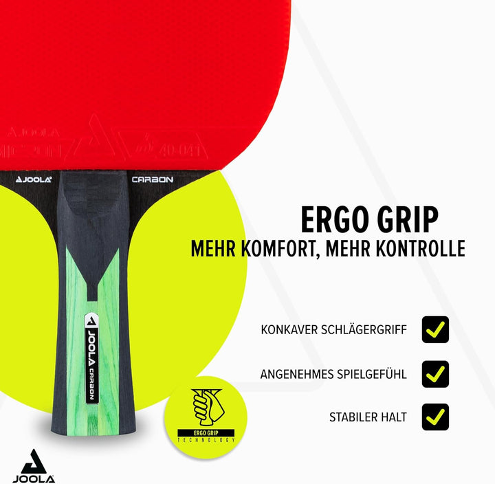 JOOLA ITTF zugelassener Profi Tischtennisschläger INFINITY CARBON, ‎MEGA CARBON und ROSSI CARBON für