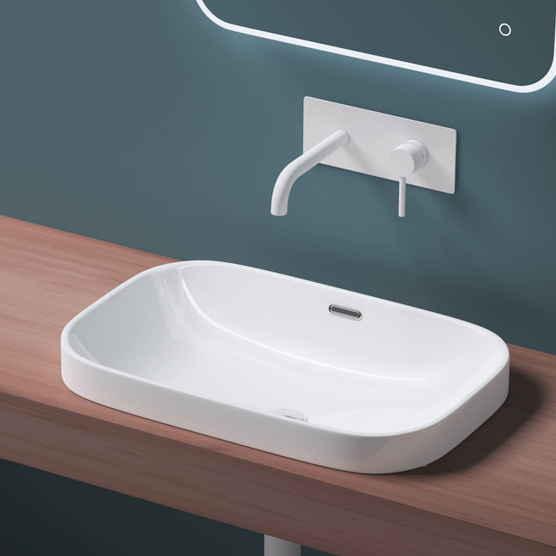 Mai & Mai: Einbauwaschbecken mit Nano-Beschichtung, Keramik in weiss Brüssel5082 Weiss | Modell Br50