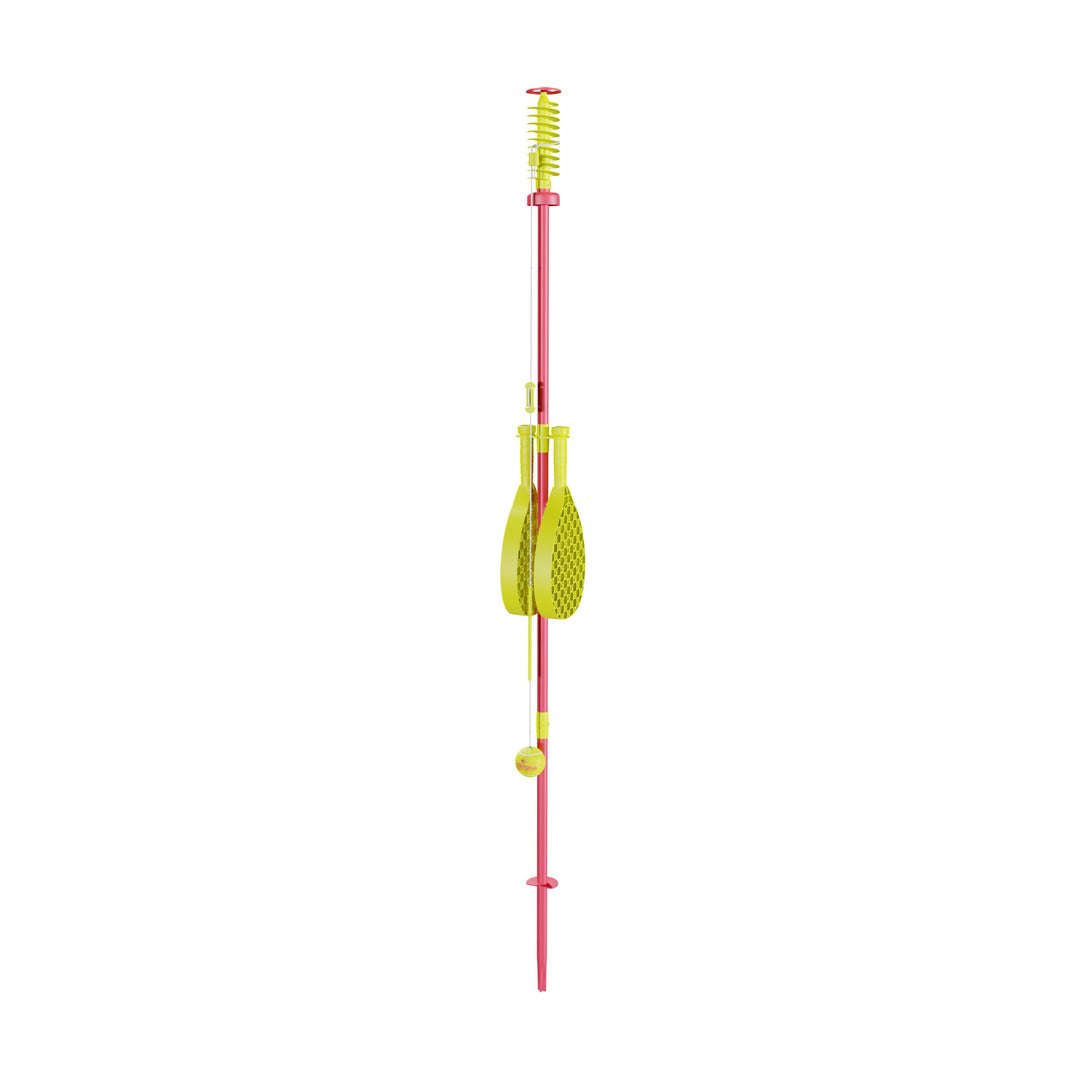 Swingball Classic Original | Rot und Gelb | Outdoor-Aktivitäten | Traditioneller Stock im Boden Set