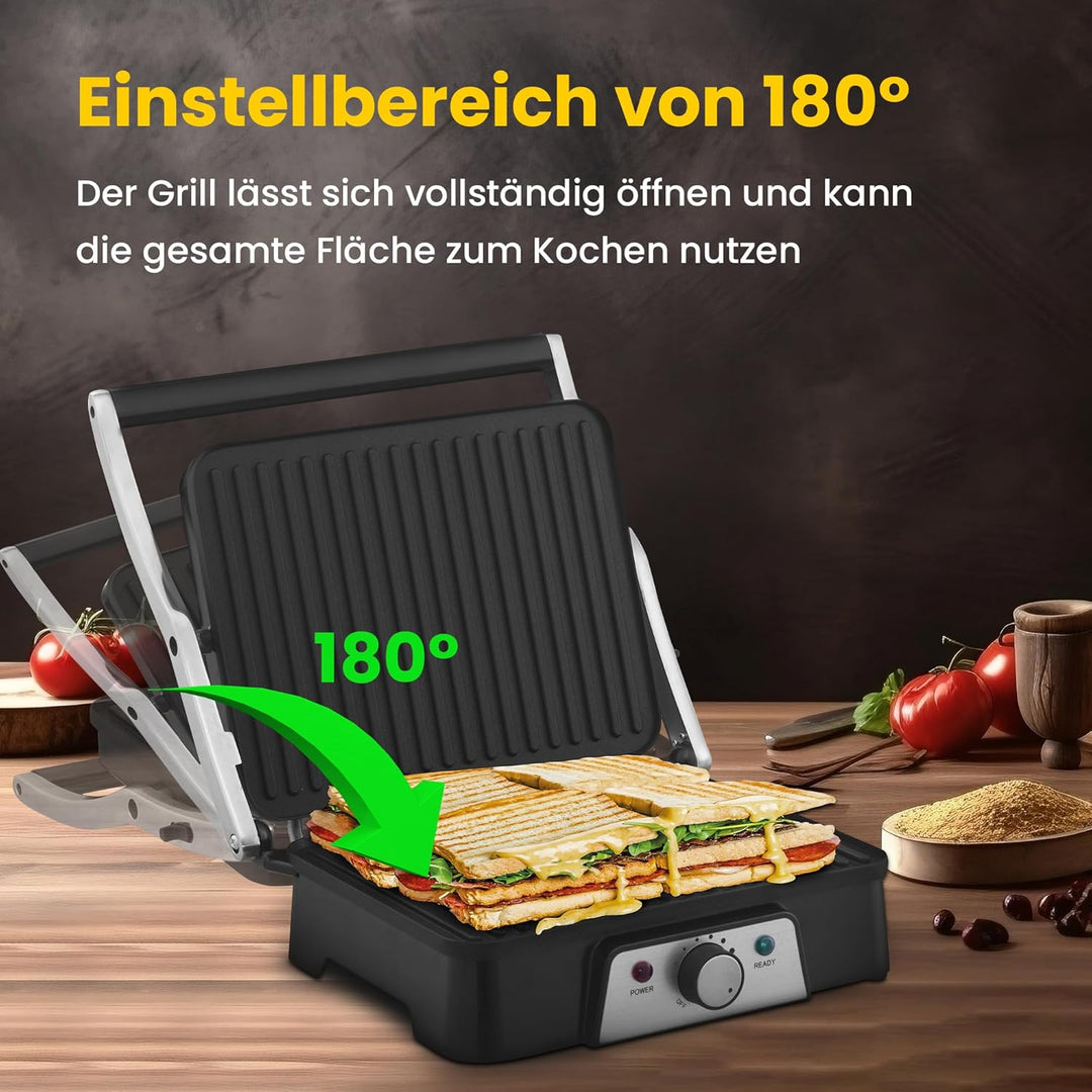 Extralink Smart Life Elektrogrill 2000W, Antihaft-Oberfläche, zweiseitige Beheizung, einstellbare Te