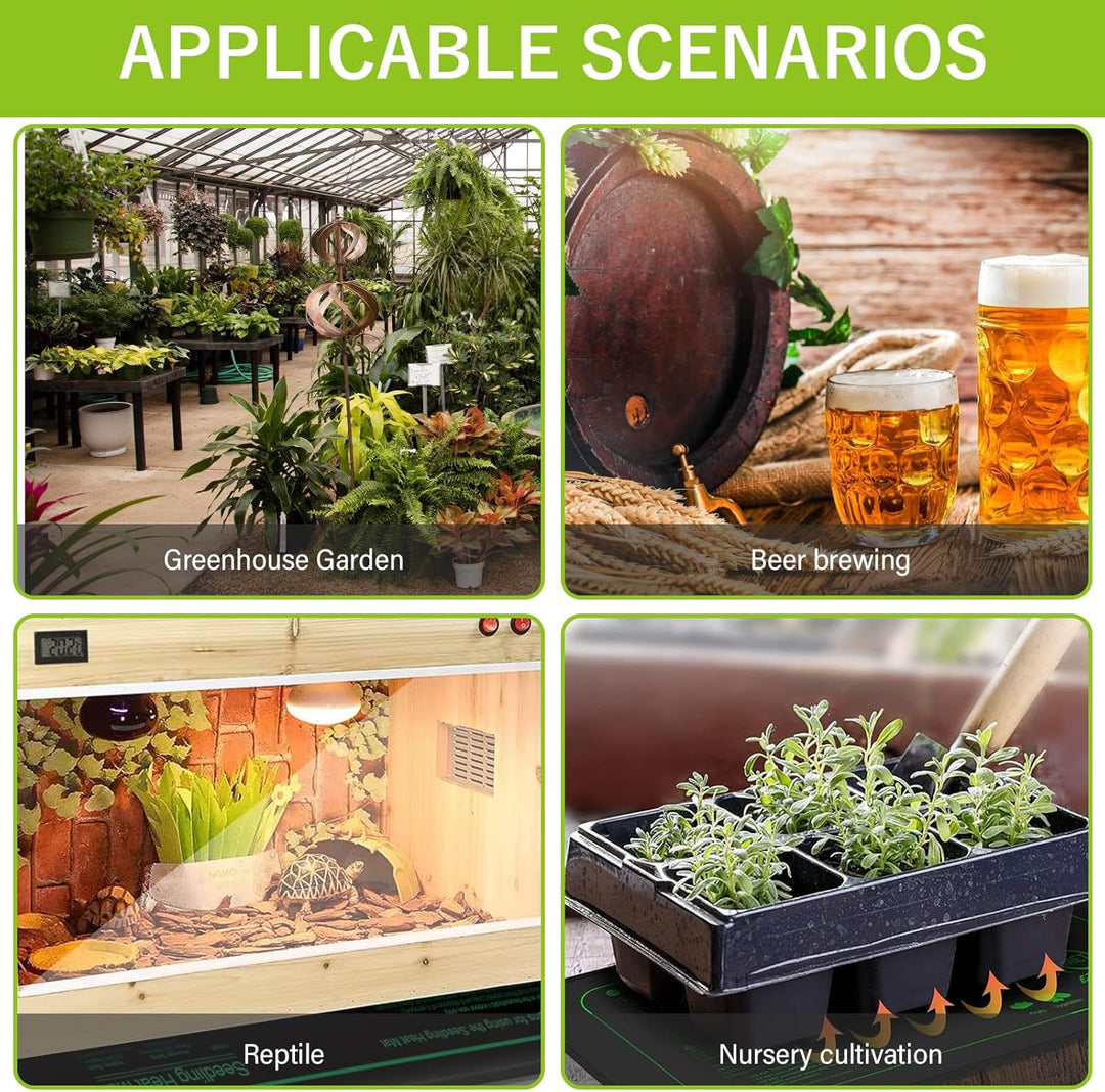 Heizmatte Pflanzen Mit Thermostat, Heizmatte Mit Thermostat, Digitales Heizmatte Gewächshaus, Zimmer