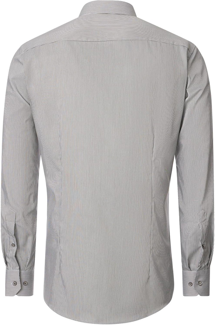 Venti Businesshemd gestreift Modern Fit Standard 38 Grün, Standard 38 Grün