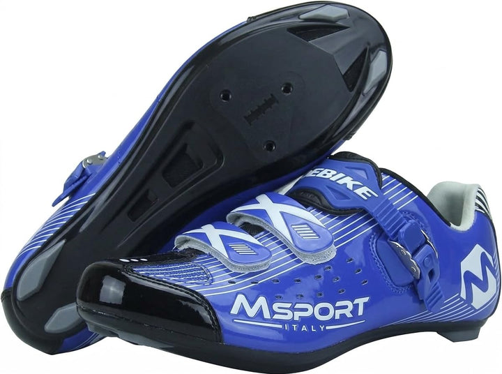 Msport Radfahren Schuhe für Rennrad,Rennradschuhe atmungsaktiv, Fahrradschuhe für Herren/Damen 43 EU