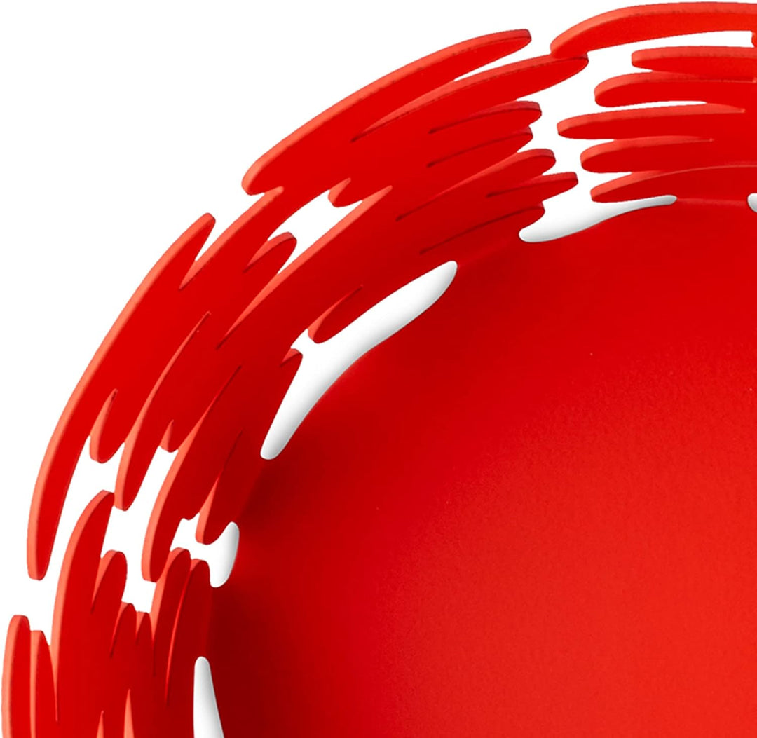 Alessi Barket runder Korb, Ø 18, rot Ø 18 Rot, Ø 18 Rot