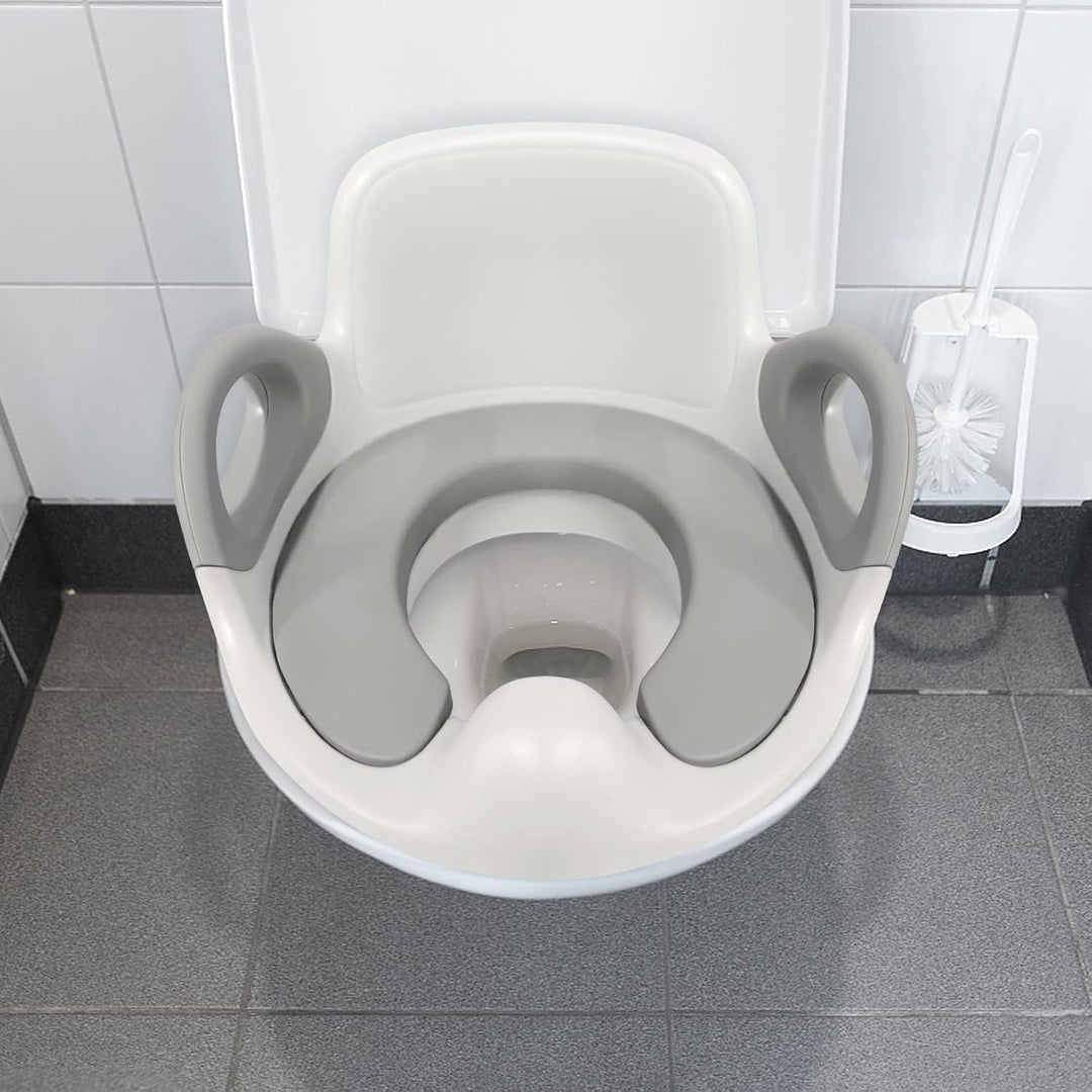 UISEBRT Toilettensitz Kinder WC Sitz - Toilettentrainer mit Kissengriff und Rückenlehne Töpfchen Tra
