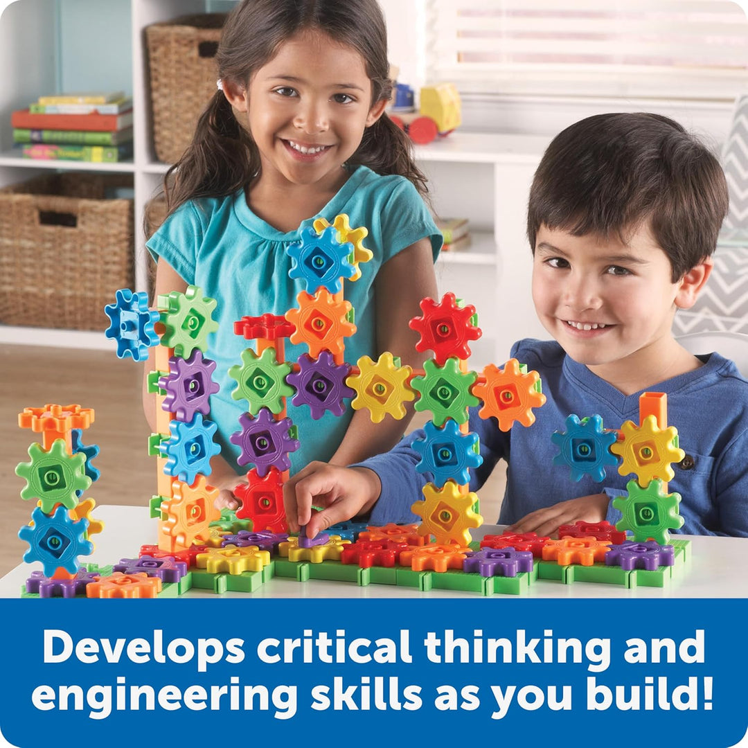Learning Resources LER9162 Gears! Gears! Gears! Bauset für Anfänger,