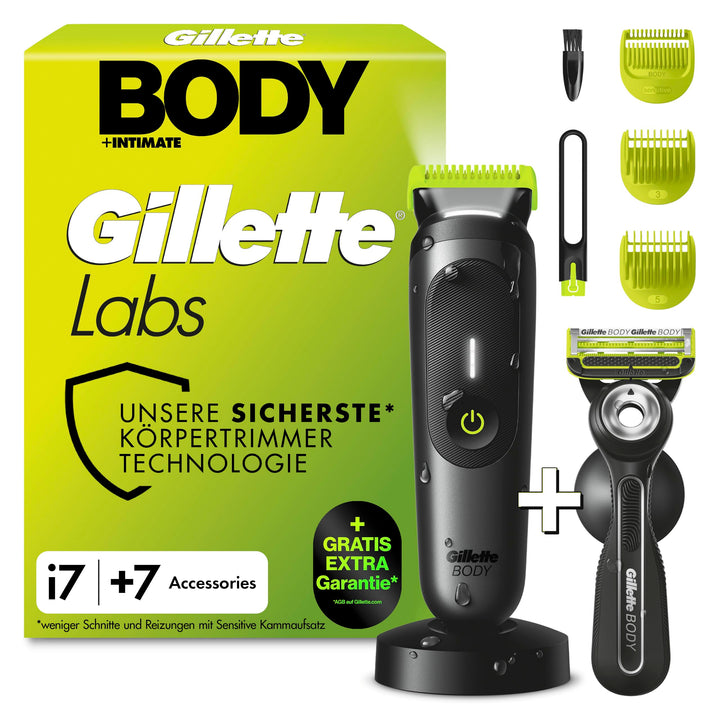 GilletteLabs Body + Intimate, i7 Körpertrimmer und Rasierer