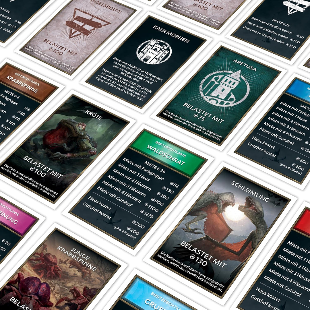 Winning Moves Monopoly The Witcher Edition - Monopoly Spiel für Fans - Familienspiele Strategie Bret