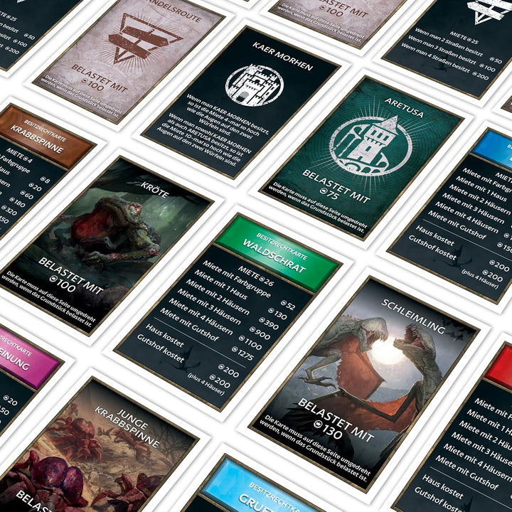 Winning Moves Monopoly The Witcher Edition - Monopoly Spiel für Fans - Familienspiele Strategie Bret
