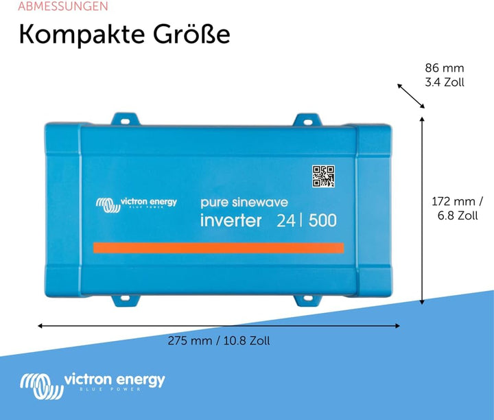 Victron Energy Phoenix 375VA 48-Volt 230V AC Reiner Sinus Wechselrichter (Schuko)