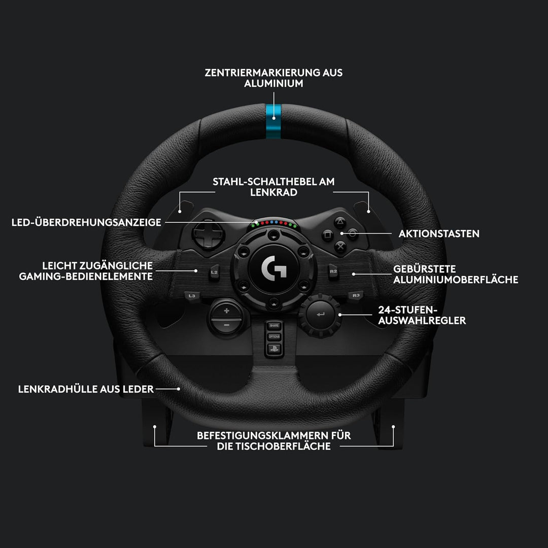 Logitech G G923 TRUEFORCE Gaming Rennlenkrad mit Pedalen + ASTRO A10 Gaming-Headset Gen 2 Kabelgebun