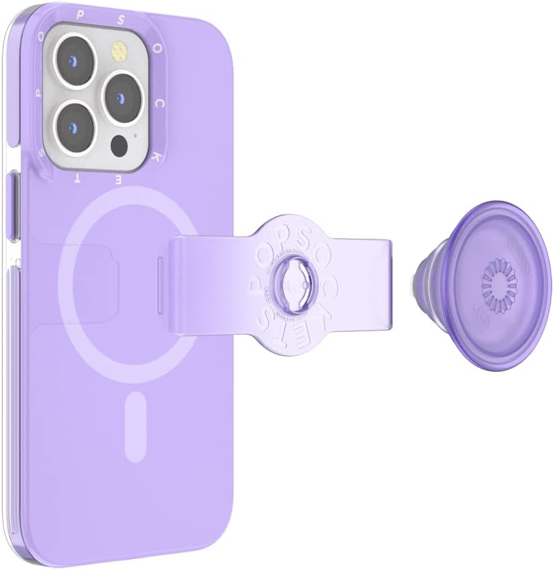 PopSockets: PopCase für MagSafe - Hülle für iPhone 13 Pro mit Abnehmbarem PopGrip Slide Sockel und G