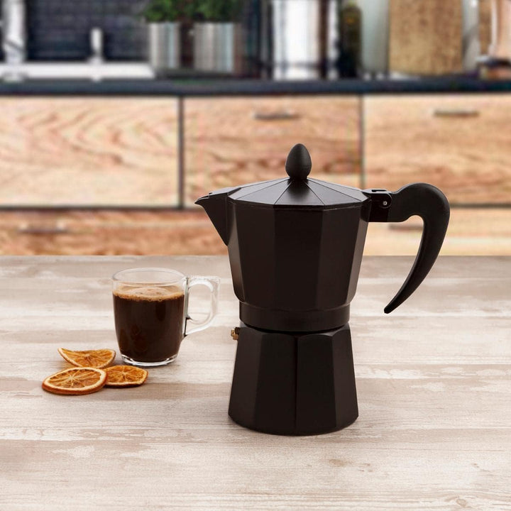 Quid Espressokocher Black Coffee für Induktion 9 Tassen, 9 Tassen
