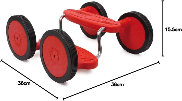 Small Foot Pedal-Roller Rotini aus Kunststoff und Metall, schult Motorik und Gleichgewichtssinn, ab