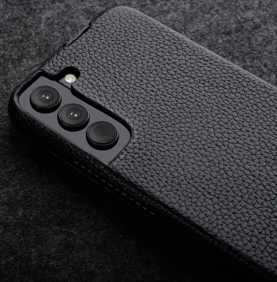 STILGUT UltraSlim kompatibel mit Samsung Galaxy S22 Plus Hülle - Samsung S22 Plus Flip Case aus Lede