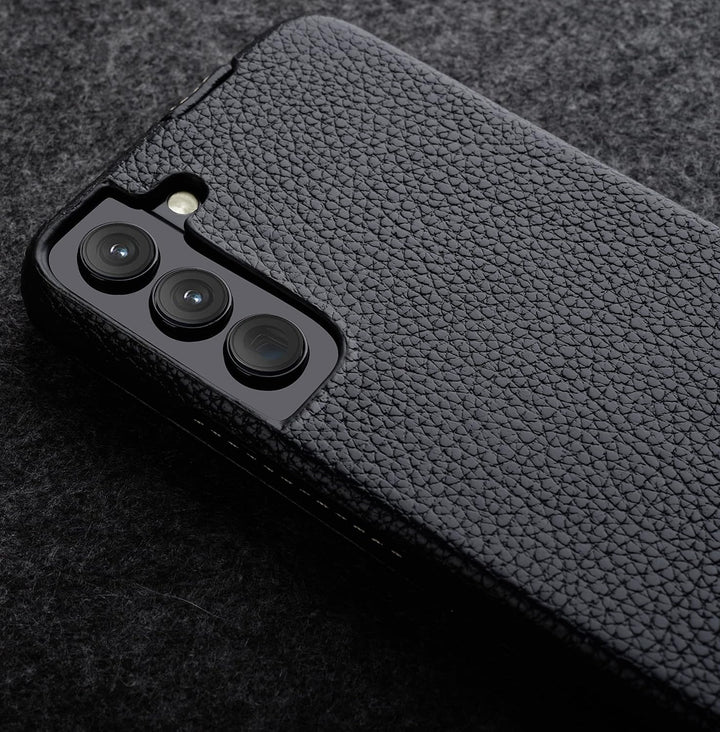 STILGUT UltraSlim kompatibel mit Samsung Galaxy S22 Plus Hülle - Samsung S22 Plus Flip Case aus Lede