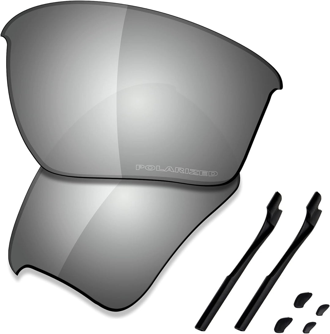 Saucer Premium-Ersatzgläser und Gummi-Kits für Oakley Half Jacket 2.0 XL High Definition - Chrome Me